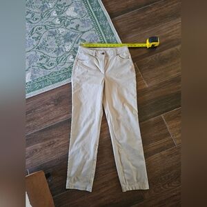 LULULEMON ATHLETICA 5 POCKET KHAKI PANT NO SIZE TAG SZ S